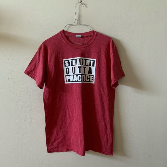 Straight outta practice volleyball graphic tee (A3) - Picture 1 of 4